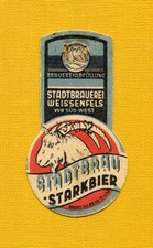 super seltenes DDR Bieretikett Brauerei Weissenfels