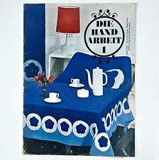 DDR Schnittbogen Magazin HANDARBEIT 1/69 Blüten Strickkleid Häkeln Stick Ostern