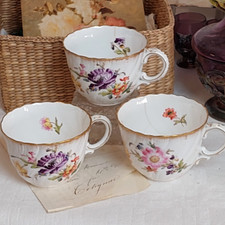3 Tassen, Sarreguemines aus Sammlung