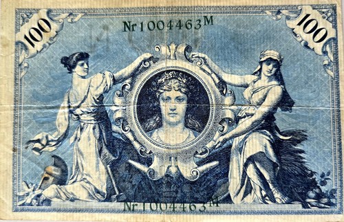 100 reichsmark schein 1908 - schein,