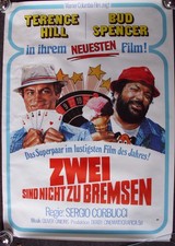 ZWEI SIND NICHT ZU BREMSEN Terence Hill Bud Spencer GEROLLTES KINOPLAKAT TOP!