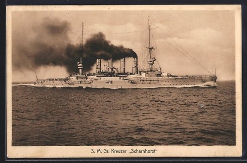 Kriegsschiff kreuzer - ak, gr.