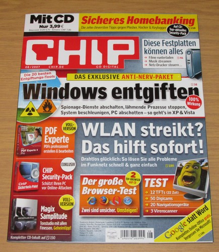 Chip magazin 2007 mit - mit, cd