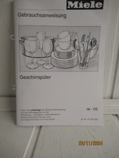 Bedienungsanleitung für Miele Geschirrspüler G5191 SCVi