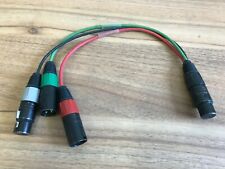 Kabelpeitsche 7 pol XLR w, 2 mal XLR 3pol m, 5 pol XLR w, länge ca. 34 cm