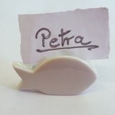 Platzkarte Kartenhalter Hochzeit Kommunion Konfirmation Taufe Porzellan Fisch