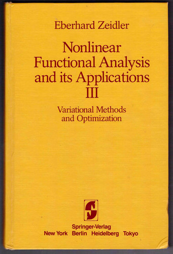 Zeidler nonlinear functional - zeidler,