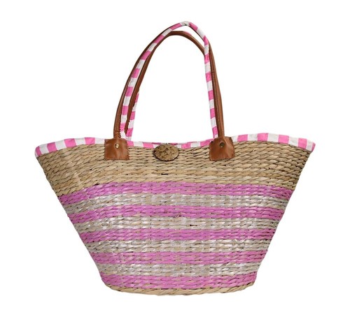 Strandtasche rohkorb rosa - rohkorb,