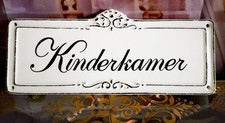 Schild Porzellan Deko Kinderkamer  shabby chic Gebraucht