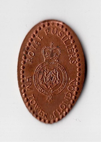 Elongated coin england - coin, uk