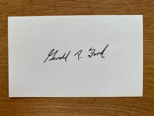 Autogramm gerald ford auf - ford,,