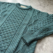 Aran Market Medium Green Aran