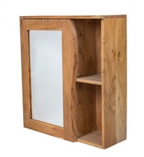 Spiegelschrank 62x70cm Massivholz Akazie honig massiv NEU OVP!!!