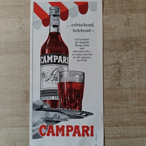 Campari 1968 vintage werbung - 1968,
