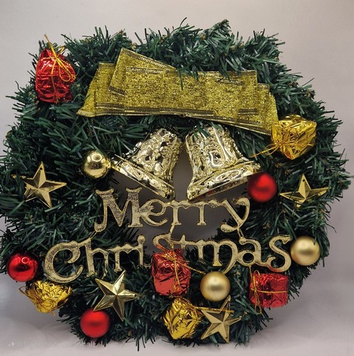 Weihnachtskranz 30cm merry - 30cm,