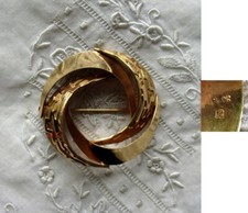 ALTE GOLDENE BROSCHE -