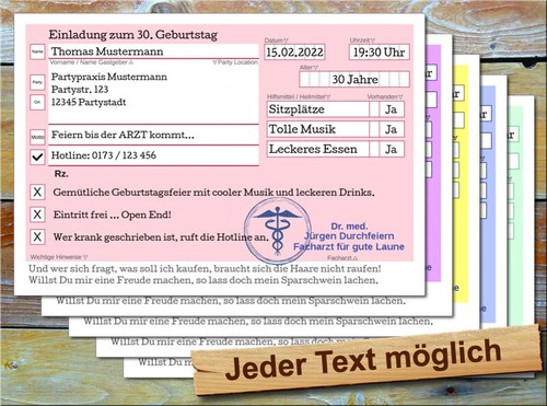 Einladungskarten geburtstag - einladungskarten,