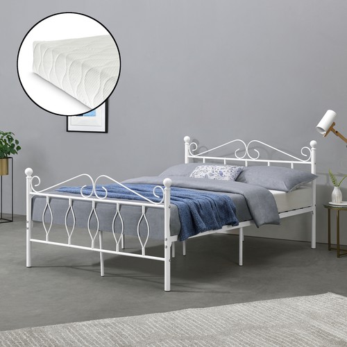 Metallbett mit matratze - mit,