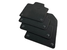 Original Volvo Fußmatten schwarz Velours XC60 II Teppich Stoff Rips Textilmatten