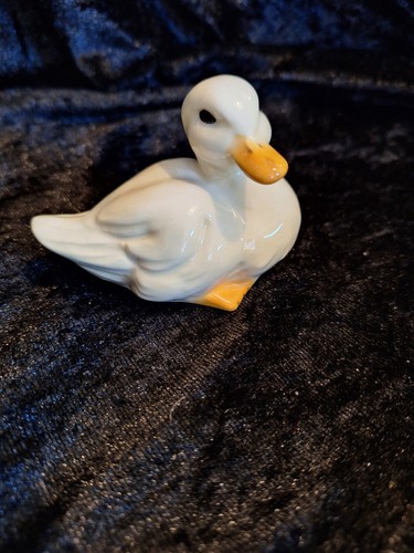 Porzellanfigur ente farbig - ente,