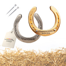 Hufeisen mit Gravur aus Eisen