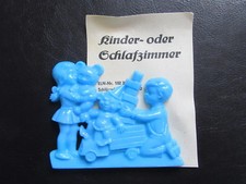 Türschild-Kinderzimmer-Kindergarten-Kita-Schulhort-unbenutzt in OVP-DDR Design