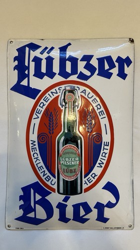 Emailschild lübzer bier - emailschild,