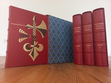Histoire de la France – 4 Bände Luxus-Ganzlederedition mit Schubern | Topzustand