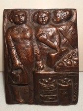 Original Bronze-Reliefplatte