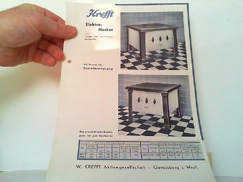 Werbeblatt für krefft - werbeblatt,