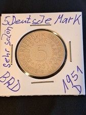 DM 5 Mark 1951 D / BRD /