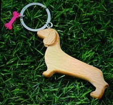 DACKEL HUND HOLZ & rosa