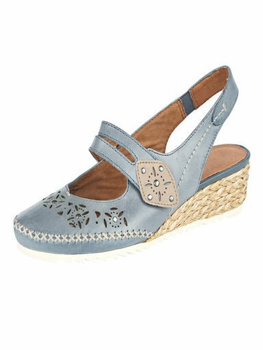 Jana sling leder - leder, schuhe