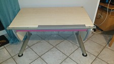 Runner Ahorn Metallic Schreibtisch in Pink und Blau
