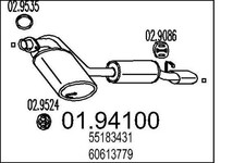 MTS 01.94100 Endschalldämpfer