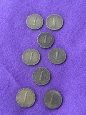 1 Schilling-Münze Republik Österreich (8 Stück)- 1960-1980 guter Zustand