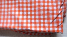 Baumwollstoff kariert orange
