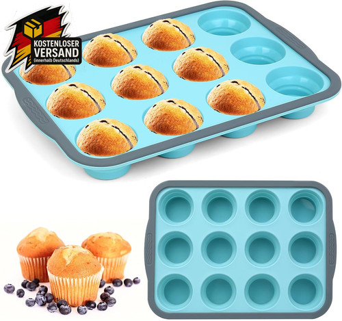 Silikon muffinform 12er - silikon,