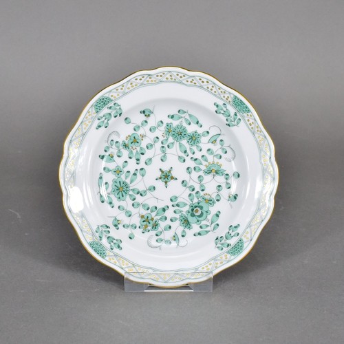 Meissen indisch grün teller - meissen,