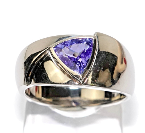 Ring platin tansanit - ring, 1,30ct