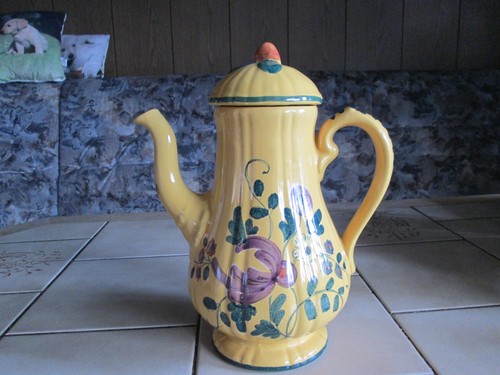Keramik kaffeekanne bemalt - keramik,