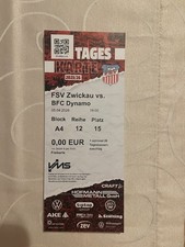 Sammlerticket FSV Zwickau vs