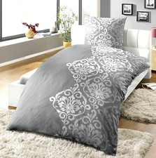 4 Tlg 155x220 BIBER FLANELL Warme  Winter Bettwäsche Set Polycotton Ornamente