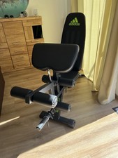 Adidas „Unbenutzte“Performance Trainingsbank mit Curlpult und Beincurler 