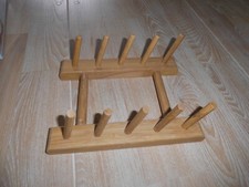 Abtropfgestell für Teller, aus Holz, neu