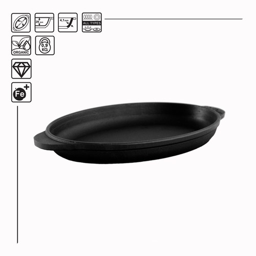 Ovale servierpfanne aus - ovale,