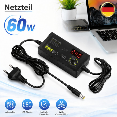 Steckernetzteil regelbar 60w - steckernetzteil,