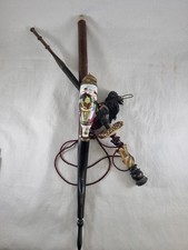 Porzellan Pfeife 1 Weldkrig mit einem Spruch  3 Teileg