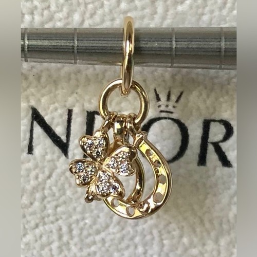 Pandora 14k solid gold lucky - 14k,