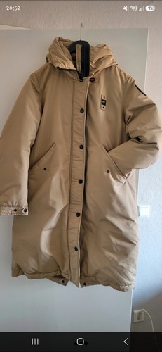 Blauer parker winterjacke - blauer,